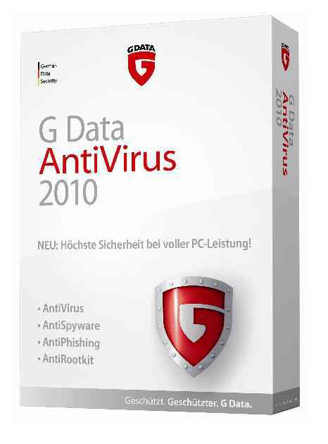 G Data Antivirus 2010  25 49u  2y  Ext  De 20103